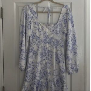 Cottagecore blue floral